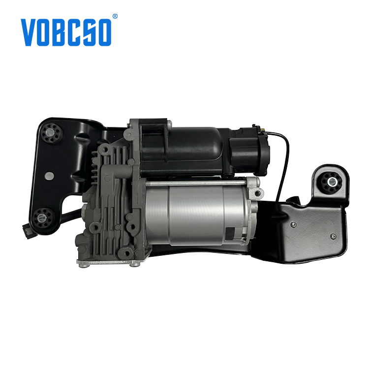 VOBCSO Air Suspension Pump Assembly With Bracket Distribution Valve Air Suspension Pump OE 3720 6859 714C For BMW X5 E70 X6 E71